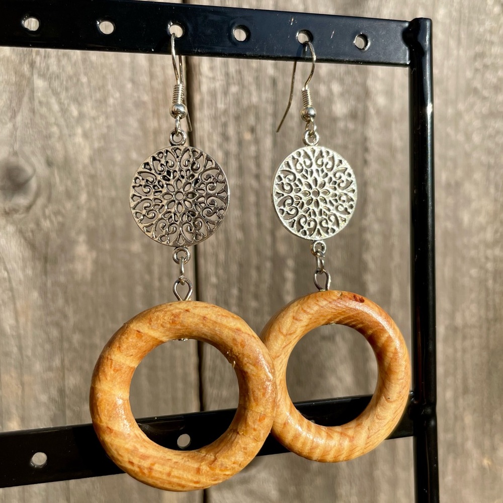 2/$30 NWT OOAK Upcycled Reclaimed Vintage Dangle Earrings